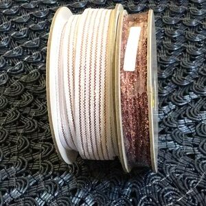 Stampin’ Up! Rose Gold Striped Ribbon & Rose Gold Sparkle Ribbon Bundle